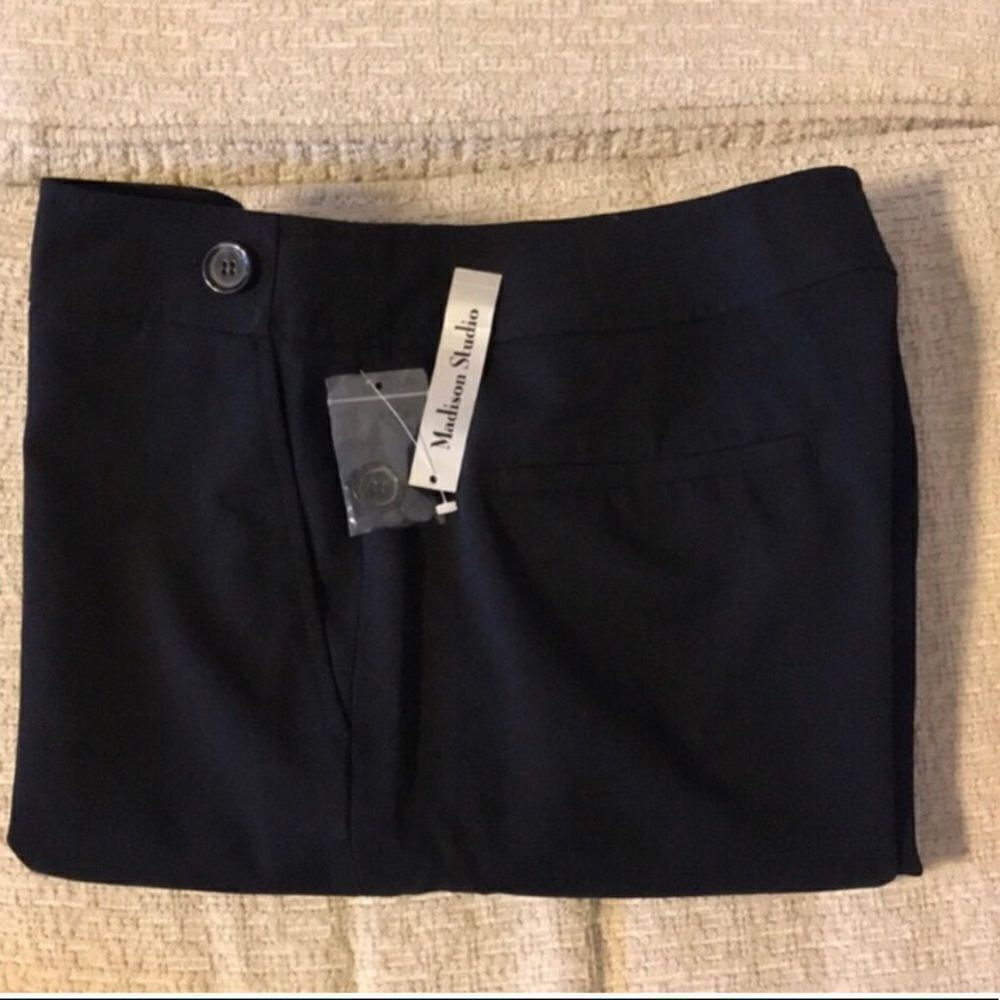 NWT Madison Studio Black Pants Size 8